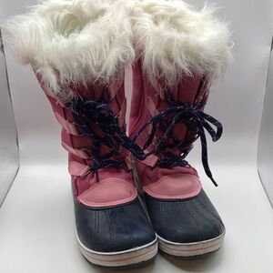Ozark Trail Pink and Navy Kids Boots